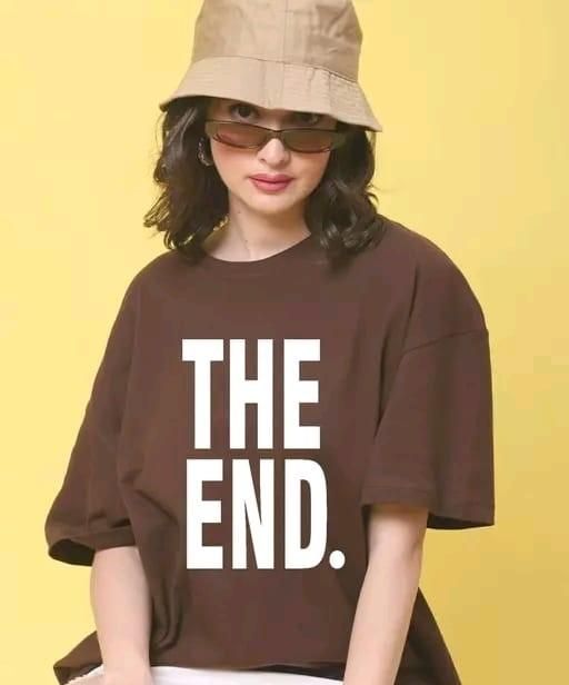End Print Cotton T-Shirt with Shri Radha Krishna Design
