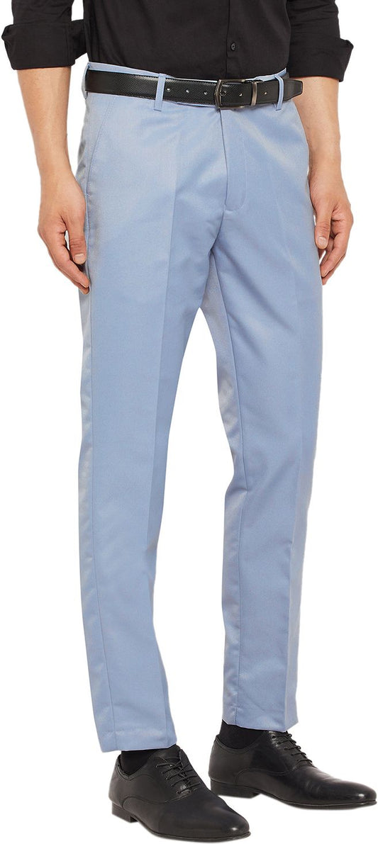 Sophisticated Men's Slim Fit Solid Formal Trouser for a Polished Look