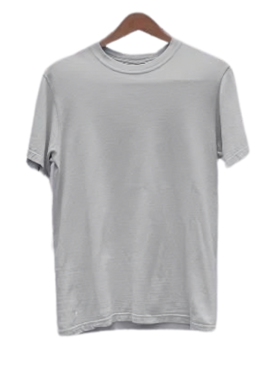 Ash Grey Men's Solid Half Sleeves T-shirt